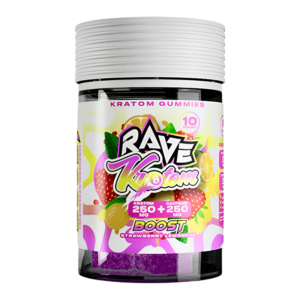 RAVE KRATOM GUMMIES - BOOST STRAWBERRY LEMONADE