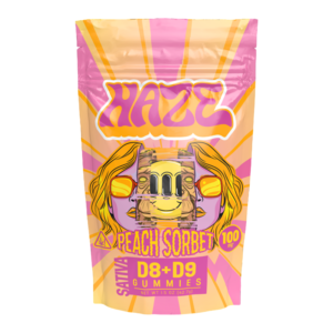 HAZE THCA GUMMIES - 100MG PEACH SORBET