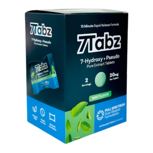 7TABZ 7-HYDROXYMITRAGYNINE+PSEUDO PURE EXTRACT TABLETS 20MG 1CT - MINT