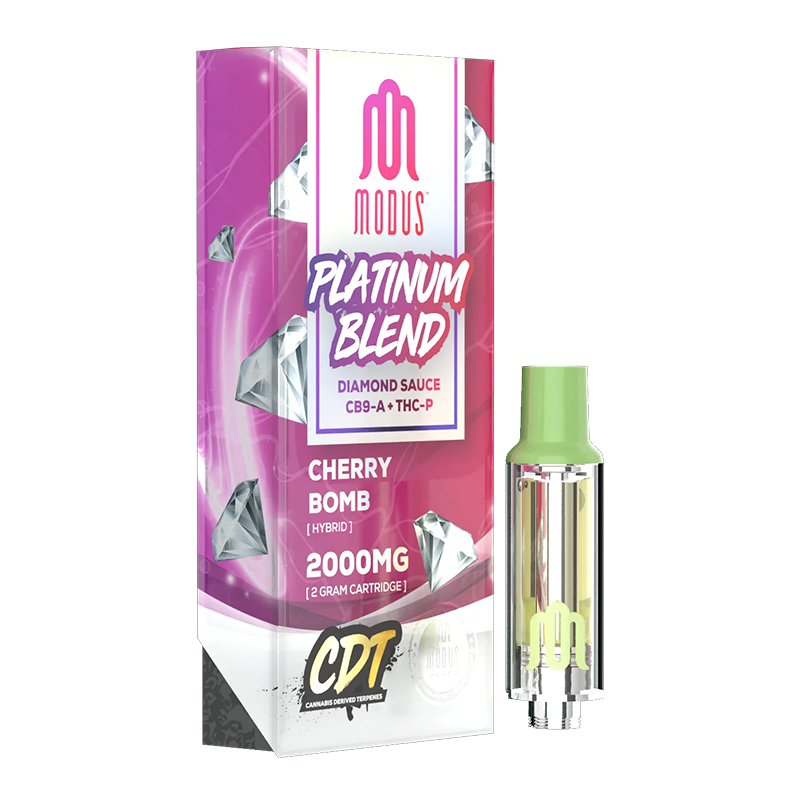 MODUS PLATINUM BLEND DIAMOND SAUCE CB9-A + THC-P 2000MG CARTRIDGE - CHERRY BOMB HYBRID