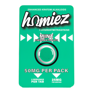 HOMIEZ 7-HYDROXYMITRAGYNINE TABLETS 50MG 1CT - MINT
