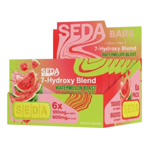 SEDA BARS 7-HYDROXYMITRAGYNINE CHEWABLE TABLETS 100MG 6CT - WATERMELON BLAST