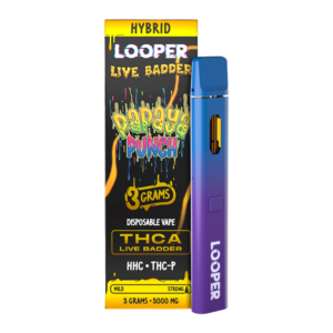 LOOPER LIVE BADDER THCA 3G DISPOSABLE - PAPAYA PUNCH HYBRID
