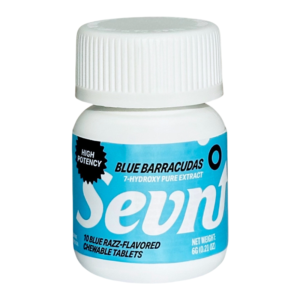 SEVN UP 7-HYDROXY PURE EXTRACT HIGH POTENCY TABLETS BOTTLE 35MG 10CT - BLUE BARRACUDAS (BLUE RAZZ)