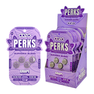 DOZO PERKS 7-HYDROXYMITRAGYNINE TABLETS 50MG 4CT - EUPHORIA BLEND GRAPE