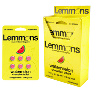 EXODUS LEMMONS 7-HYDROXYMITRAGYNINE CHEWABLE TABLETS 35MG 6CT - WATERMELON