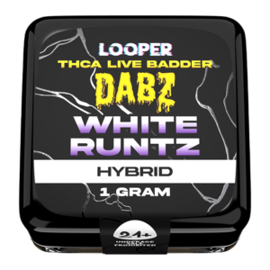 LOOPER THCA LIVE BADDER DABZ JAR 1G - WHITE RUNTZ HYBRID