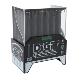 OOZE DIGIT SMART TECH 510 CART BATTERY BOX OF 24 - BLACK
