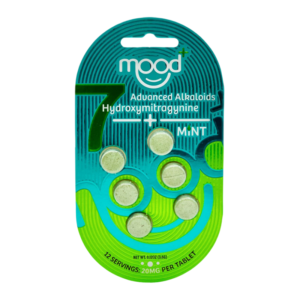 MOOD+ ADVANCED ALKALOIDS 7-HYDROXYMITRAGYNINE TABLETS 20MG 6CT - MINT