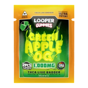 LOOPER THCA LIVE BADDER ULTRA POTENT GUMMIES 500MG 2CT - GREEN APPLE OG