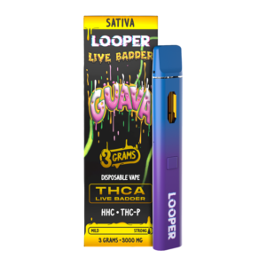 LOOPER LIVE BADDER THCA 3G DISPOSABLE - GUAVA SATIVA