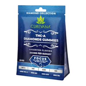 CUREVANA THC-A DIAMOND GUMMIES 250MG 10CT - FOCUS