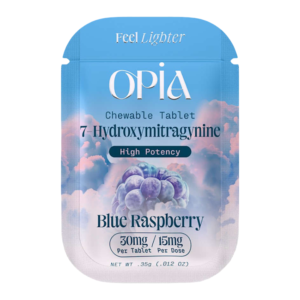 OPIA 7-HYDROXYMITRAGYNINE CHEWABLE TABLETS 30MG 1CT - BLUE RASPBERRY