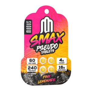 MODUS SMAX PSEUDO TABLETS 60MG 4CT - PINK LEMONADE