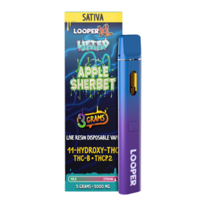 LOOPER XL LIFTED SERIES LIVE RESIN 3G DISPOSABLE - APPLE SHERBET SATIVA