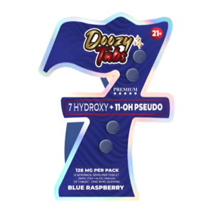 DOOZY TABS 7-HYDROXY + 11-OH PSEUDO TABLETS 32MG 4CT - BLUE RASPBERRY