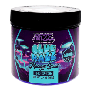 HAZE MIDNIGHT BLEND GUMMIES 4000MG - BLUE RAZZ