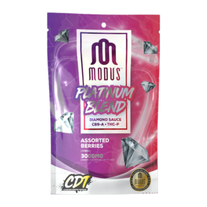 MODUS PLATINUM BLEND DIAMOND SAUCE CB9-A + THC-P 3000MG GUMMIES - ASSORTED BERRIES HYBRID