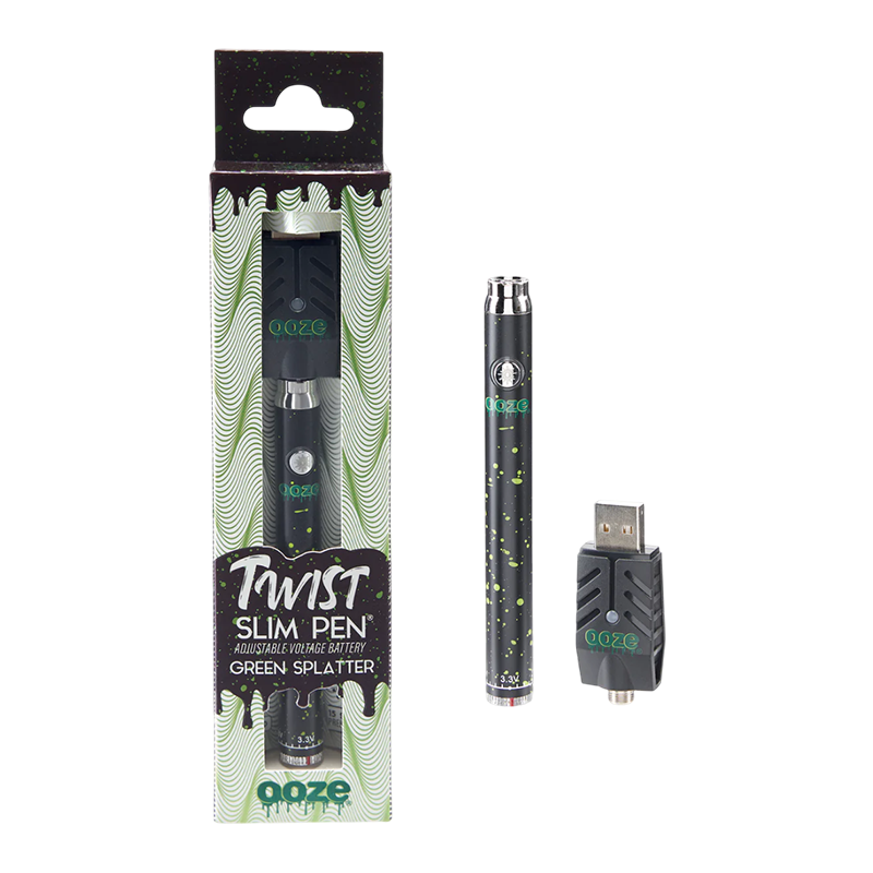 OOZE TWIST SLIM PEN 1.0 - GREEN SPLATTER