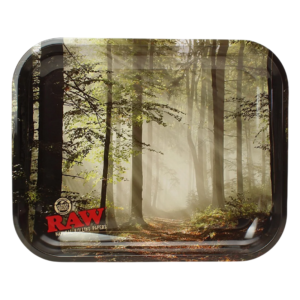 RAW ROLLING PAPERS ROLLING TRAY - LARGE SMOKEY FOREST