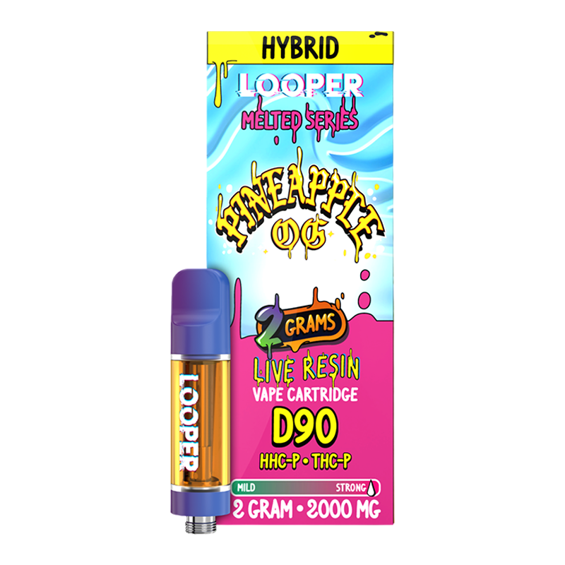 LOOPER MELTED SERIES LIVE RESIN 2G CARTRIDGE - PINEAPPLE OG HYBRID