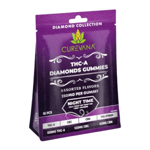 CUREVANA THC-A DIAMOND GUMMIES 250MG 10CT - NIGHT TIME