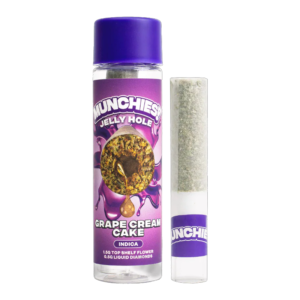 MUNCHIES JELLY HOLE 1.5G PRE-ROLLS - GRAPE CREAM CAKE INDICA