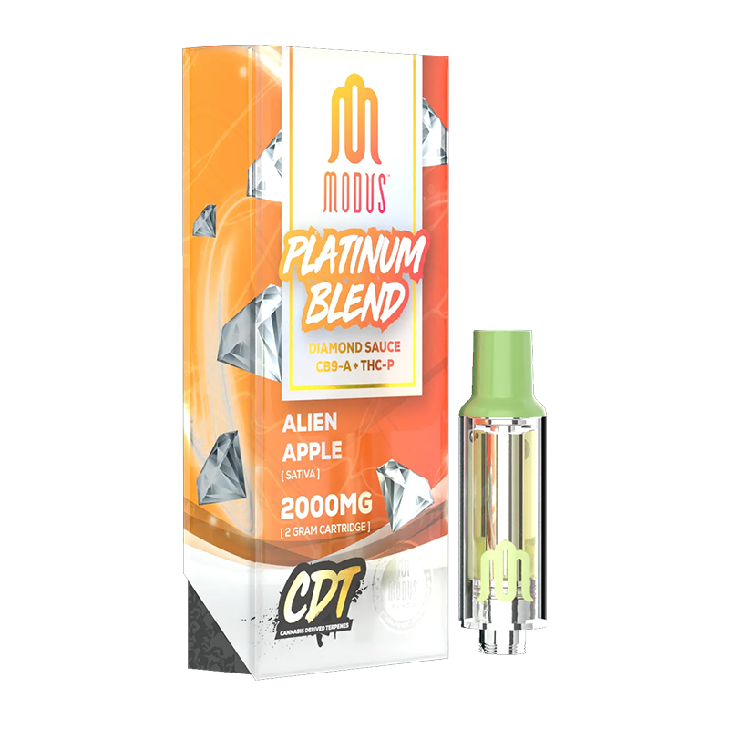 MODUS PLATINUM BLEND DIAMOND SAUCE CB9-A + THC-P 2000MG CARTRIDGE - ALIEN APPLE SATIVA