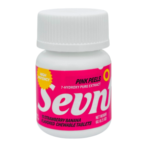 SEVN UP 7-HYDROXY PURE EXTRACT HIGH POTENCY TABLETS BOTTLE 35MG 10CT - PINK PEELS (STRAWBERRY BANANA)