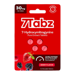 7TABZ 7-HYDROXYMITRAGYNINE PURE EXTRACT TABLETS 30MG 4CT - BERRY