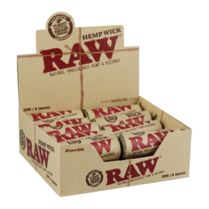 RAW HEMP WICK BOX - 20FT/6 METERS BOX OF 20
