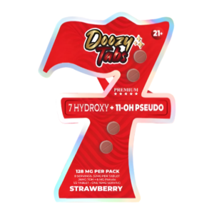 DOOZY TABS 7-HYDROXY + 11-OH PSEUDO TABLETS 32MG 4CT - STRAWBERRY