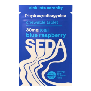 SEDA 7-HYDROXYMITRAGYNINE CHEWABLE TABLETS 30MG 1CT - BLUE RASPBERRY