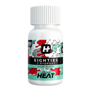 STRAIGHT HEAT EIGHTIES 7-HYDROXY TABLETS BOTTLE 80MG 10CT - BAJA BLAST