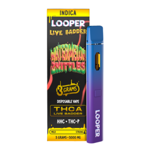 LOOPER LIVE BADDER THCA 3G DISPOSABLE - WATERMELON ZKITTLEZ INDICA