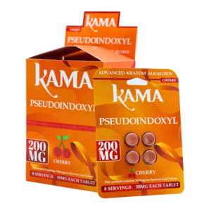 KAMA ADVANCED KRATOM ALKALOIDS PSEUDOINDOXYL TABLETS 50MG 4CT - CHERRY
