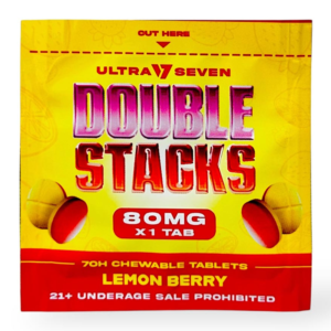 ULTRA SEVEN DOUBLE STACKS 7-HYDROXY CHEWABLE TABLETS 80MG 1CT - LEMON BERRY
