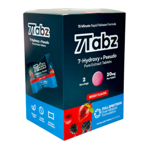 7TABZ 7-HYDROXYMITRAGYNINE+PSEUDO PURE EXTRACT TABLETS 20MG 1CT - BERRY