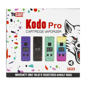 YOCAN WULF KODO CARTRIDGE BATTERY BOX OF 9 - ASSORTED COLORS