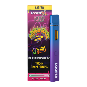 LOOPER XL MELTED SERIES LIVE RESIN 3G DISPOSABLE - MANGO HAZE SATIVA