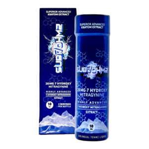 SUB 7OHMZ 7-HYDROXYMITRAGYNINE KRATOM EXTRACT SUBLINGUAL LIQUID SHOT 10ML 20MG - UNFLAVORED