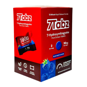 7TABZ 7-HYDROXYMITRAGYNINE PURE EXTRACT TABLETS 30MG 1CT - BLUE RAZZ