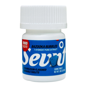 SEVN UP 7-HYDROXY PURE EXTRACT TABLETS BOTTLE 100MG 10CT - BAZOOKA BUBBLES