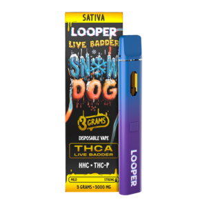 LOOPER LIVE BADDER THCA 3G DISPOSABLE - SNOW DOG SATIVA