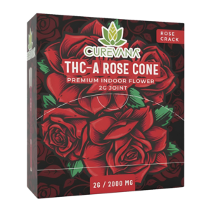 CUREVANA THC-A ROSE CONE PRE-ROLLS 2G - ROSE CRACK HYBRID