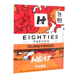 STRAIGHT HEAT EIGHTIES PSEUDO TABLETS 80MG 1CT - ISLAND MANGO