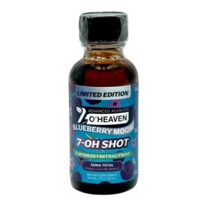 7 O'HEAVEN ADVANCED ALKALOID 7-HYDROXYMITRAGYNINE SHOTS 30ML 50MG - BLUEBERRY MOON