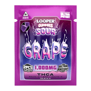 LOOPER THCA LIVE BADDER ULTRA POTENT GUMMIES 500MG 2CT - SOUR GRAPE