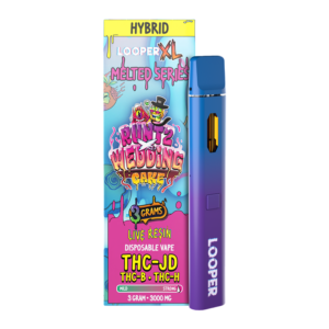 LOOPER XL MELTED SERIES LIVE RESIN 3G DISPOSABLE - RUNTZ X WEDDING CAKE HYBRID