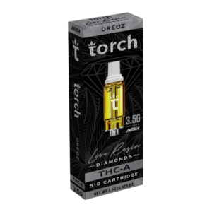 TORCH LIVE RESIN DIAMONDS 3.5G CARTRIDGE - OREOZ INDICA